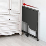 Maclean hopfällbart skrivbord, svart, flyttbart, 100x65 cm, max. 50 kg, vinklat, L-form, MC-1250 L/B