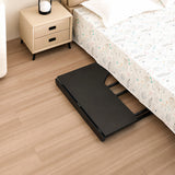 Maclean hopfällbart skrivbord, svart, flyttbart, 100x65 cm, max. 50 kg, vinklat, L-form, MC-1250 L/B