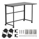 Maclean hopfällbart skrivbord, svart, flyttbart, 100x65 cm, max. 50 kg, vinklat, L-form, MC-1250 L/B