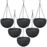 Hängande blomkruka Keter Sphere Planter, färg antracit, 6 st