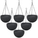 Hängande blomkruka Keter Sphere Planter, färg antracit, 6 st