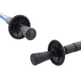 Teleskopiska nordic walking-stavar i aluminium, 65–135 cm, blå, 2 par