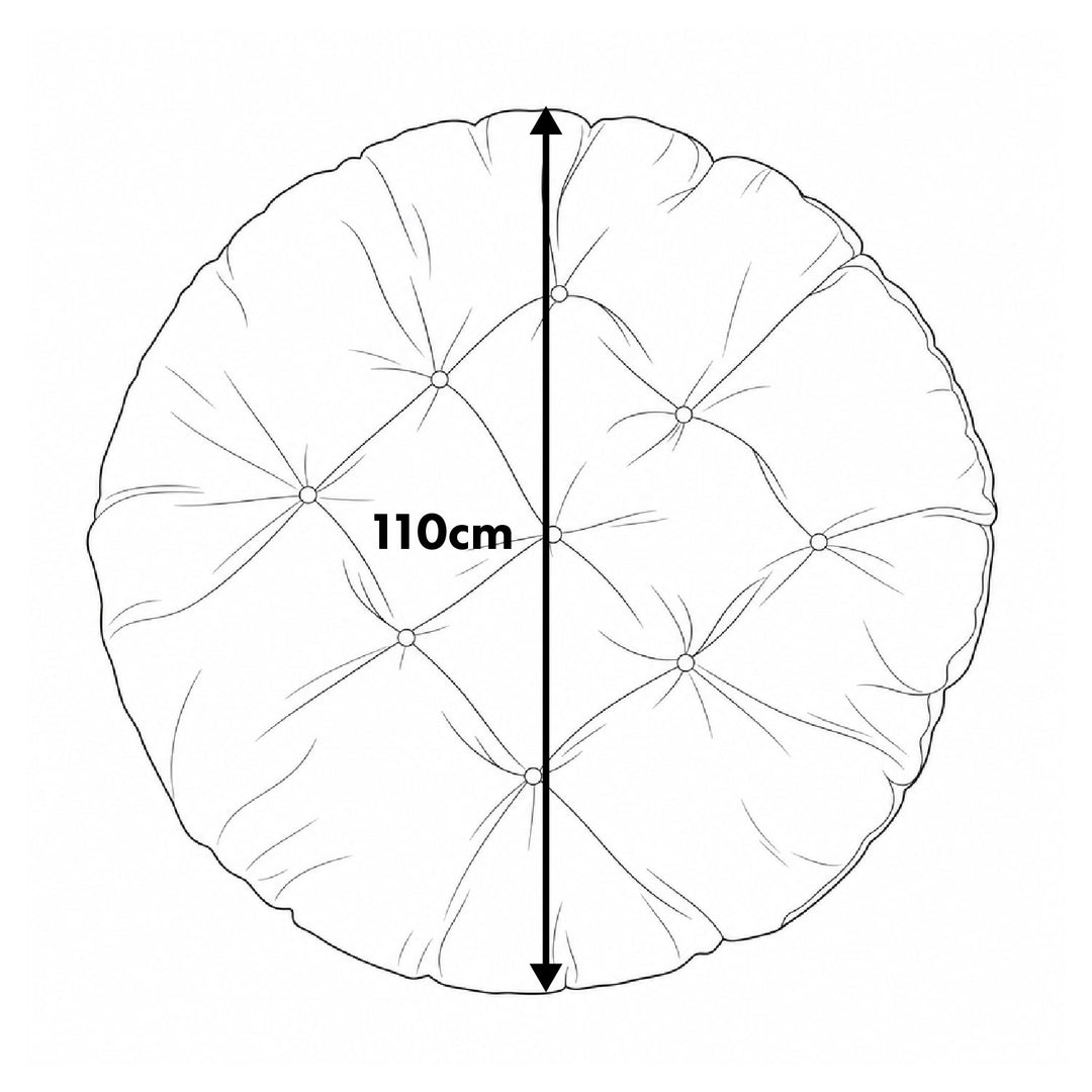 GreenBlue-kudde, grå, trädgård, storkbo, 110 cm, GB243 GR