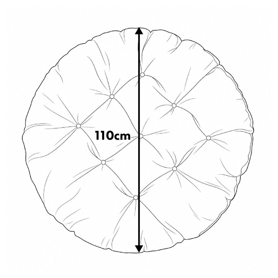 GreenBlue-kudde, grå, trädgård, storkbo, 110 cm, GB243 GR