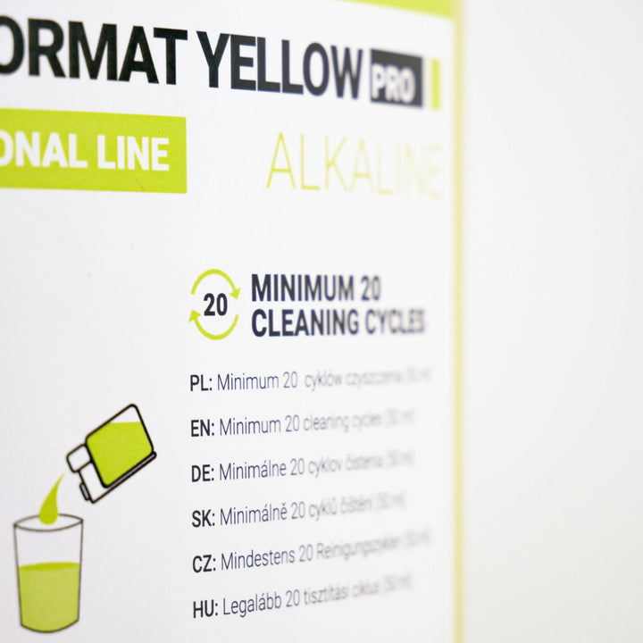 Rengöringsmedel för mjölksystem, 2 x 1 l, Coffee Format MILK FORMAT YELLOW PRO