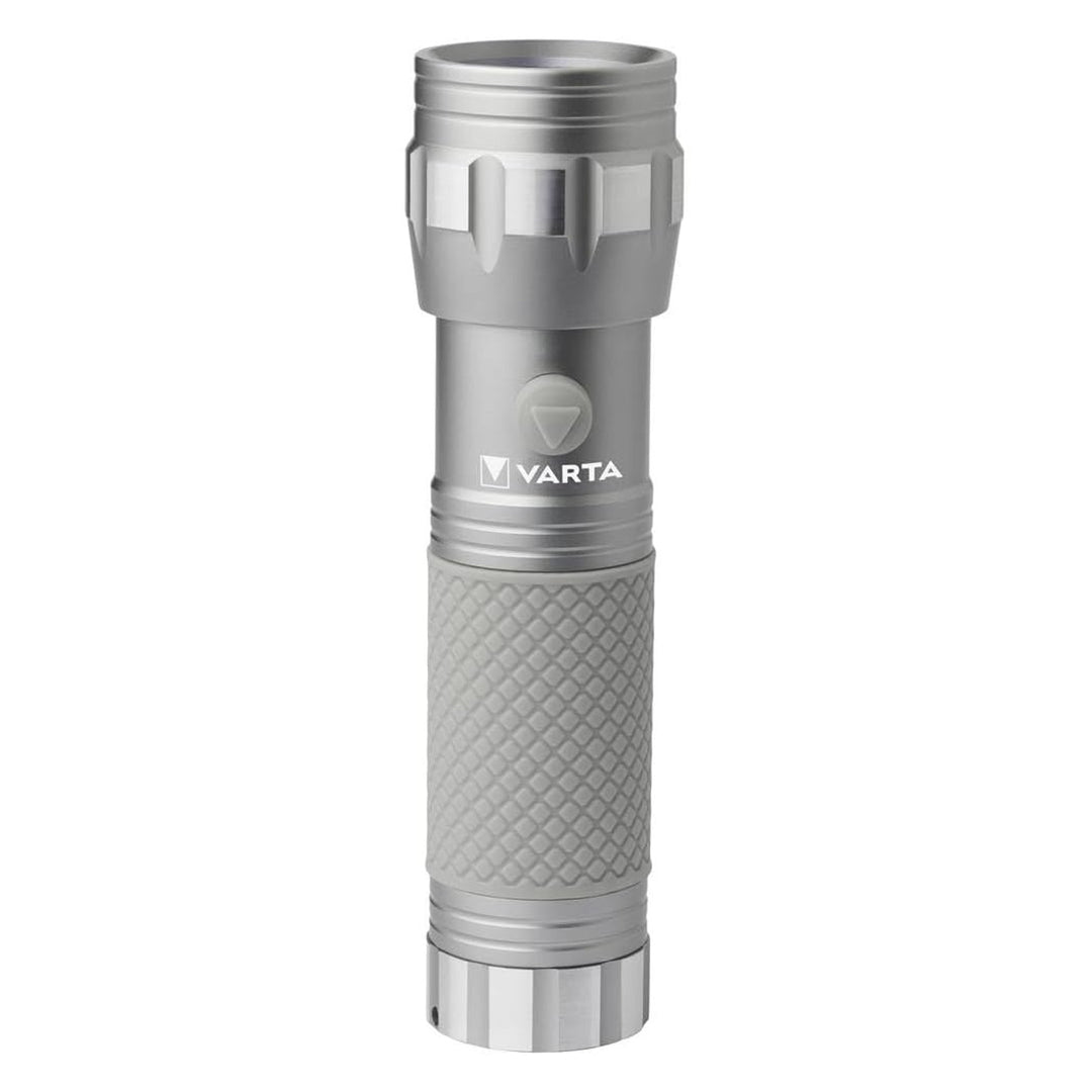 UV-LED-ficklampa 15638 i aluminium, UV-våglängd 395–400 nm, Multi LED-teknik + Varta-batterier ingår