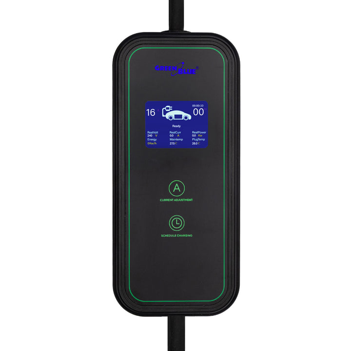 GreenBlue-laddare för EV/PHEV, bärbar, typ 2, kabellängd 6,8 m, IP65, 11 kW, 220–380 V växelström 50/60 Hz, 16 A, 3-fas, GB1100