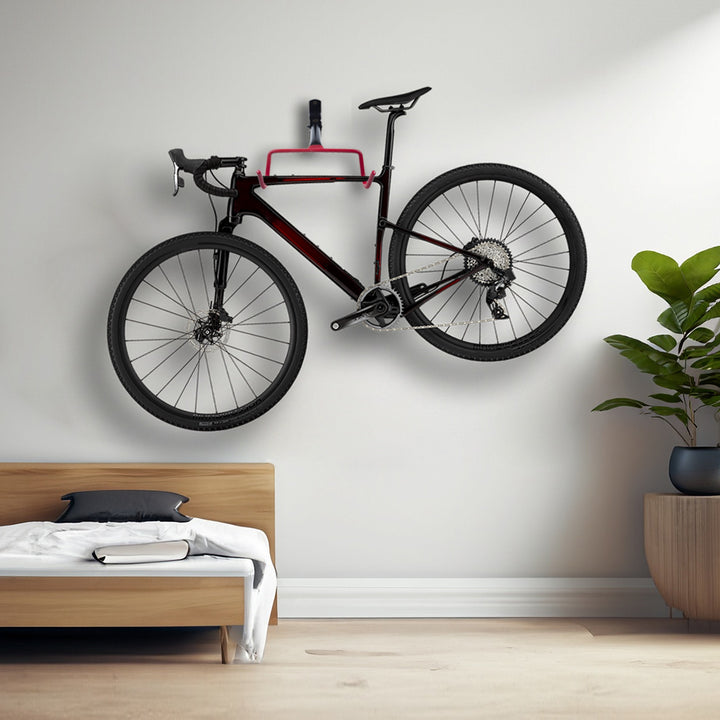 Maclean cykelhållare/vägghängare, horisontell, stål, max. belastning 30 kg, MC-430, 3 st.