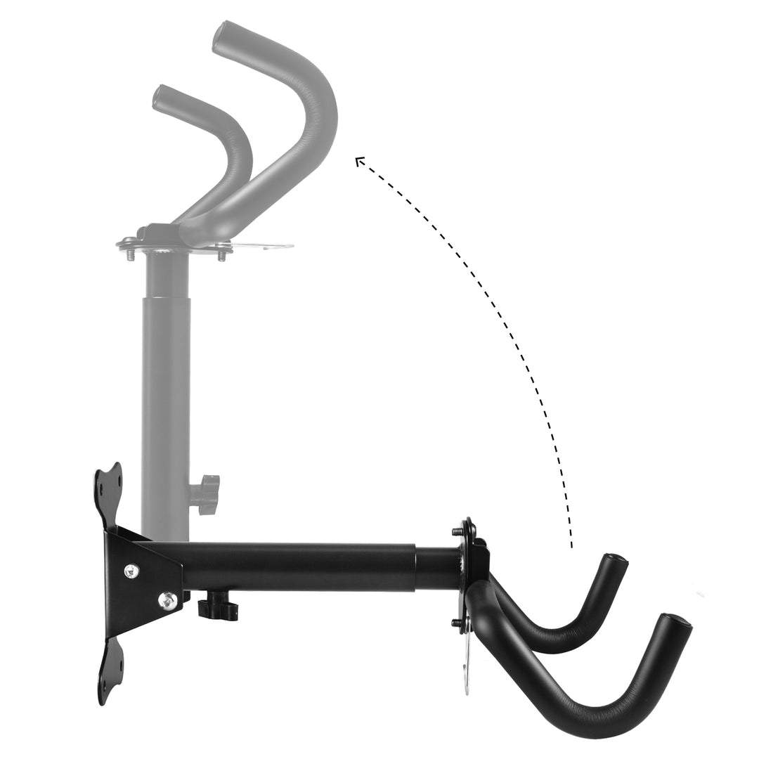 Maclean cykelväggshållare, horisontell, stål, max. belastning 30 kg, MC-484, 3 st.