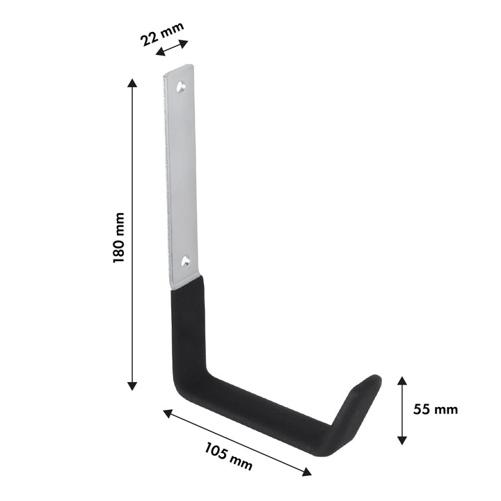 Maclean väggfäste för däck, hjul, stege, cykel, stål, max. belastning 10 kg, MC-480, 3 st.