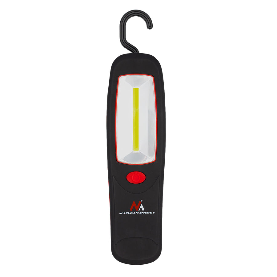 2 st Maclean COB LED-verkstadslampor, magnet, krok, MCE03 + 6 st R-06 R06 AA LR06 1,5 V VARTA Longlife Power-batterier
