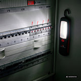 2 st Maclean COB LED-verkstadslampor, magnet, krok, MCE03 + 6 st R-06 R06 AA LR06 1,5 V VARTA Longlife Power-batterier