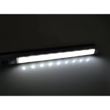 2 st Maclean LED-kökslampor, för montering under skåp, 9 SMD-lampor, batteridrivna, PIR-sensor med på/av-funktion, MCE166 + 6 st batterier R-06/R06/AA/LR06 1,5 V VARTA Longlife Power