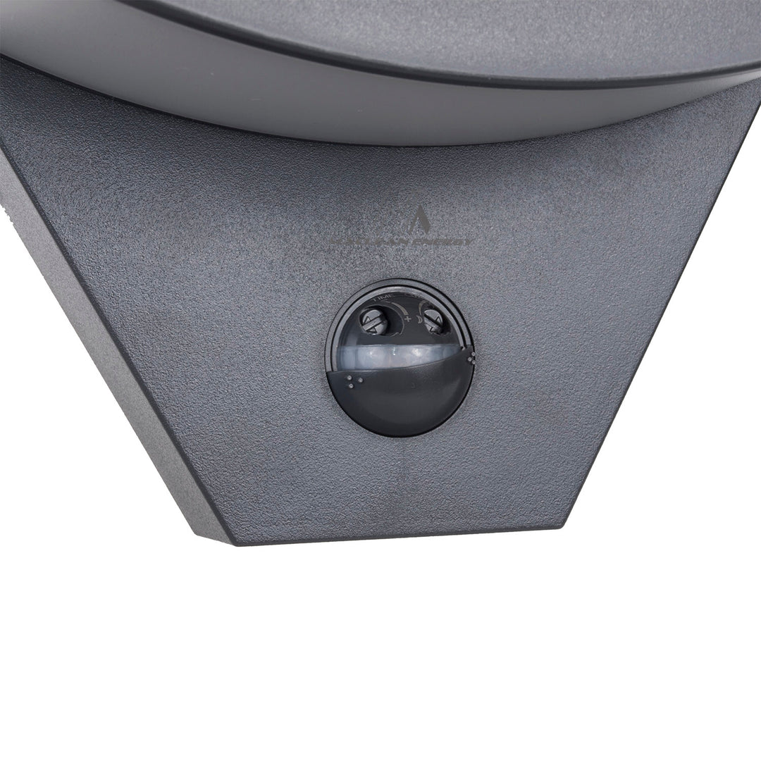 Maclean LED-lampa med rörelsesensor, infraröd rörelsesensor, grå, 10 W, IP54, 800 lm, MCE290 GR, 2 st