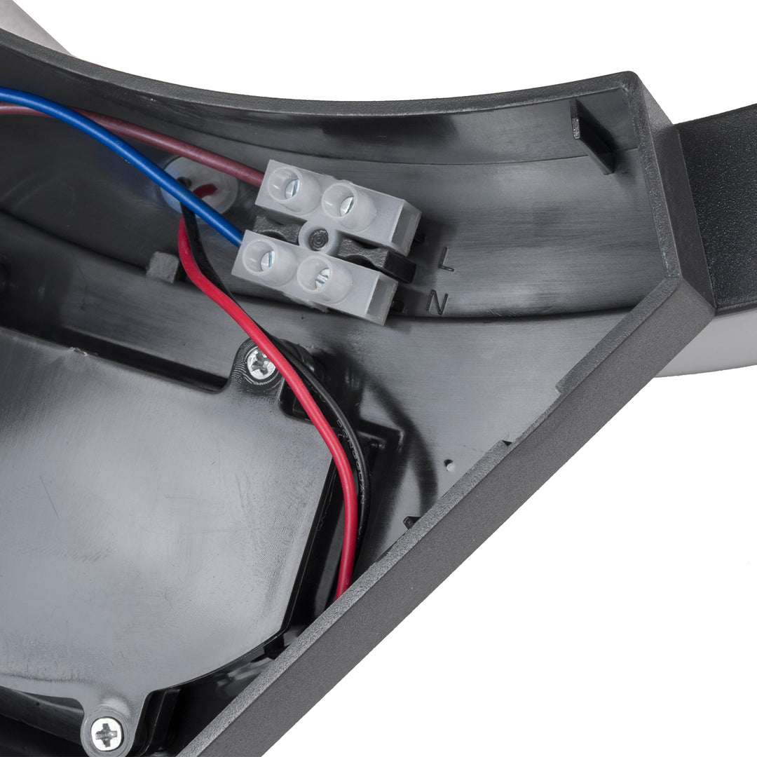 Maclean LED-lampa med rörelsesensor, infraröd rörelsesensor, grå, 10 W, IP54, 800 lm, MCE290 GR, 4 st