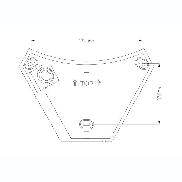 Maclean LED-lampa med rörelsesensor, infraröd rörelsesensor, svart, 10 W, IP54, 800 lm, MCE290 B, 4 st