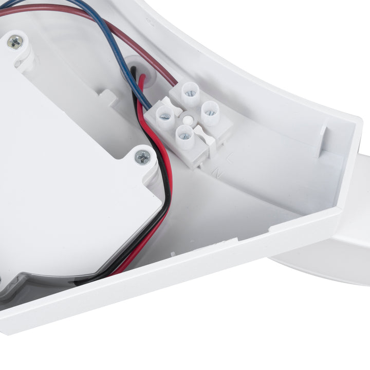 Maclean LED-lampa med rörelsesensor, PIR-sensor, vit, 10 W, IP54, 800 lm, MCE290 W, 4 st