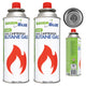 2 st. GreenBlue-gaspatroner à 227 g. Certifikat: Pi 0875, uppfyller standarden EN 417, butan, användningstemperatur -10 °C till +40 °C, GB227