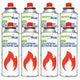 8 st. GreenBlue-gaspatroner à 227 g. Certifikat: Pi 0875, uppfyller standarden EN 417, butan, användningstemperatur -10 °C till +40 °C, GB227