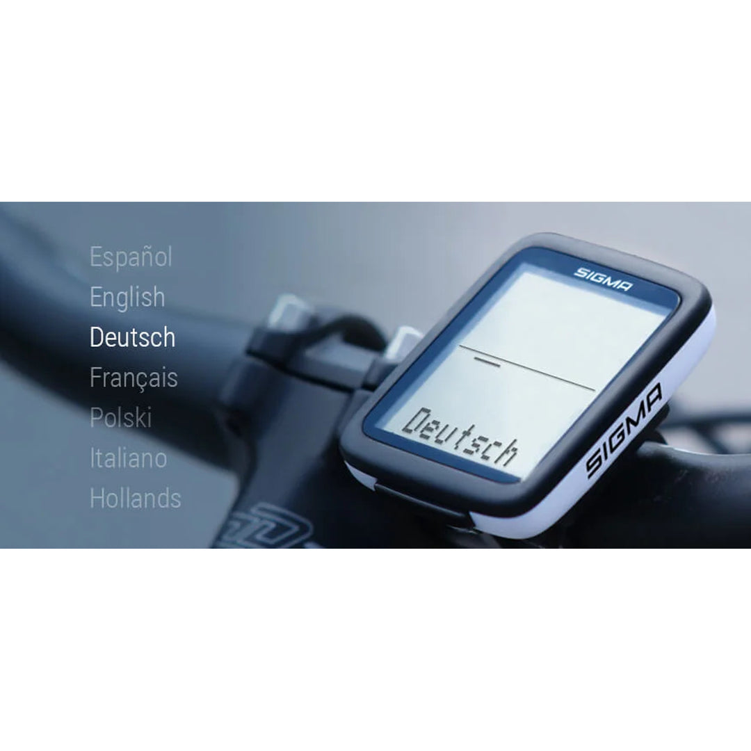 Cykelcomputer Sigma BC 10.0 WR, vattentät, väderbeständig, stor och tydlig display, 10 funktioner