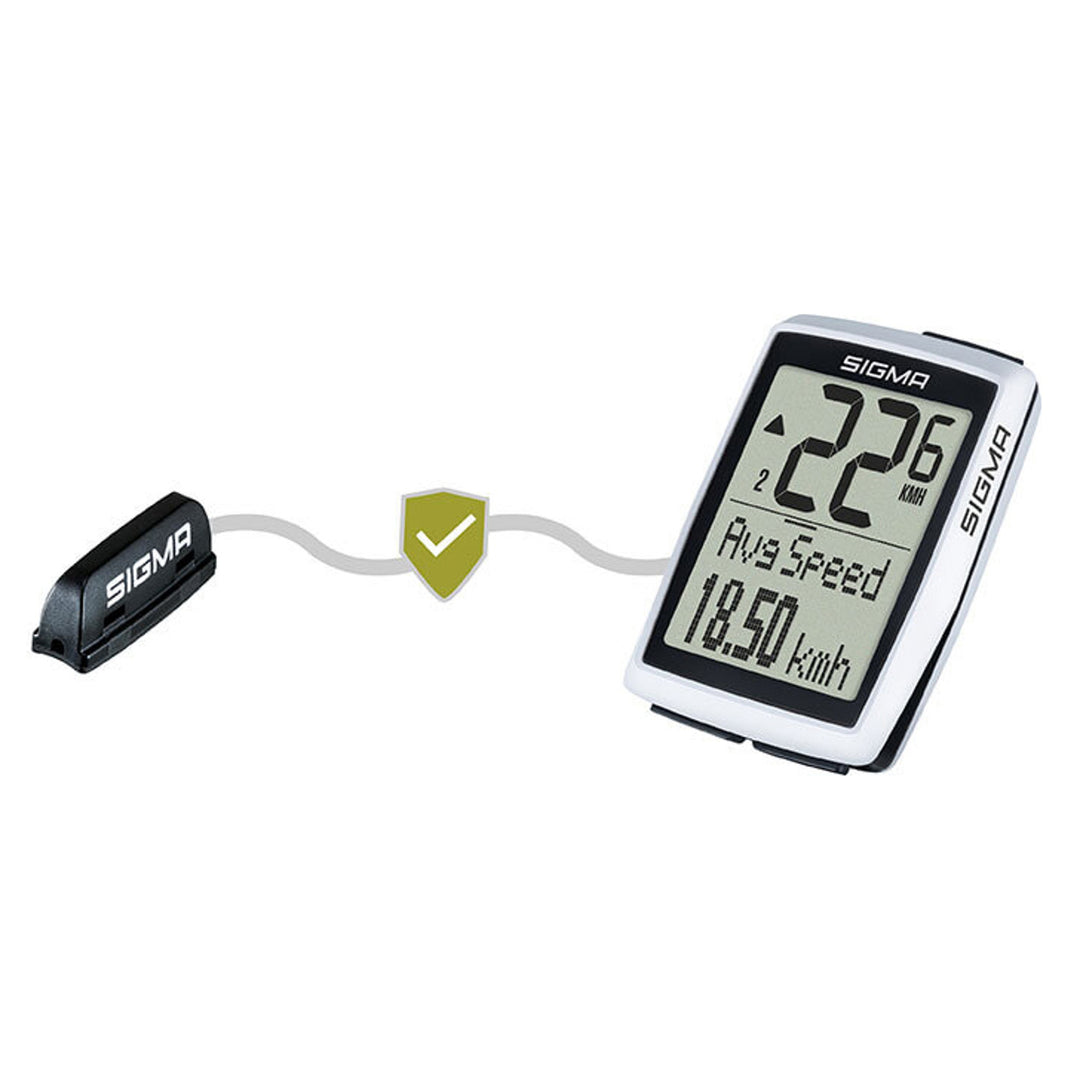 Cykelcomputer Sigma BC 12.0 WL, vattentät, väderbeständig, stor och tydlig display, 12 funktioner