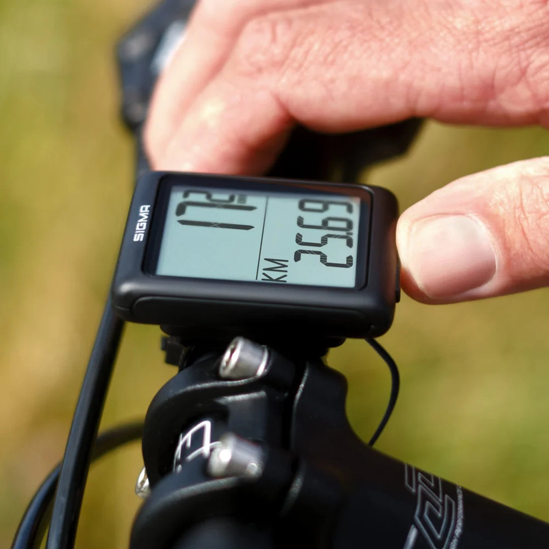 Cykelcomputer Sigma BC 5.0 WR, vattentät, väderbeständig, stor och tydlig display, 5 grundläggande funktioner