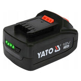 Yato batteridriven smörjmaskin, inklusive laddare och 3 Ah-batteri, tryck 620 bar, inbyggd LED-arbetsbelysning, hög effekt och kapacitet på 284 g/min, YT-07020