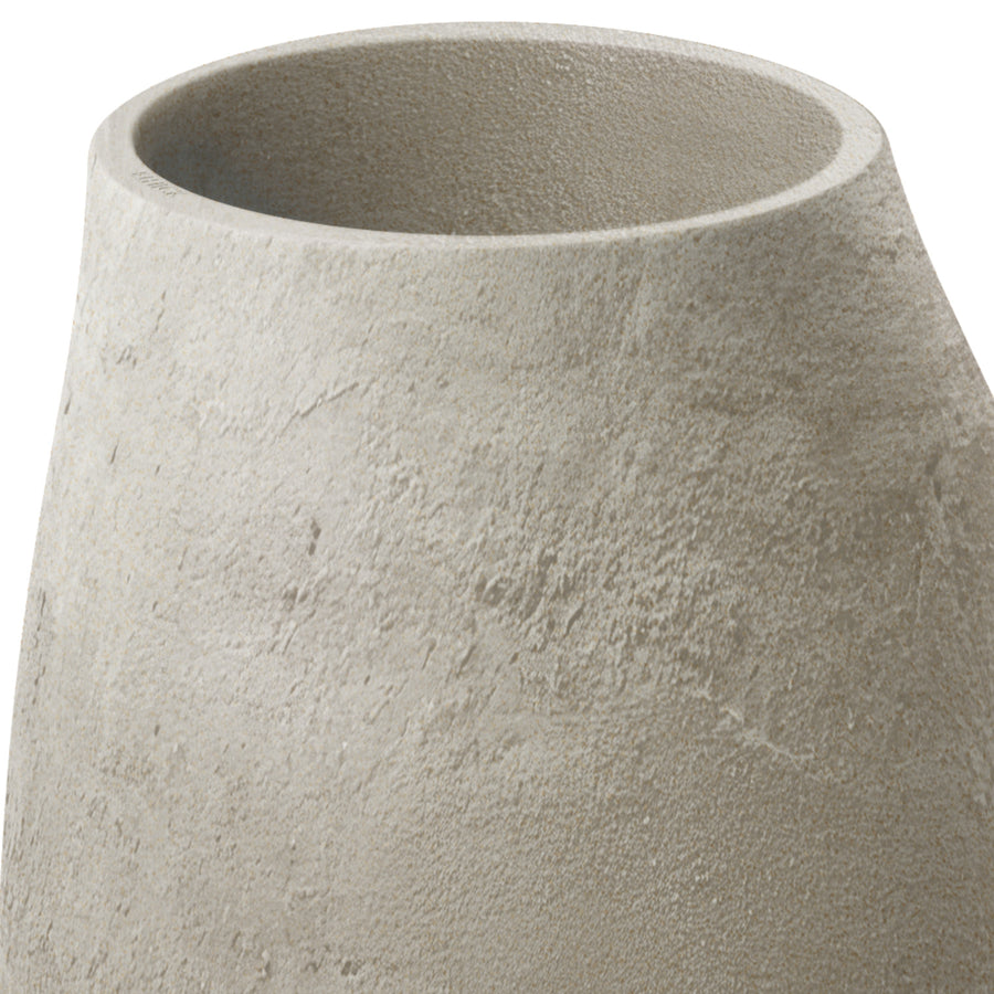 Kruka Ethick Epocco Bold, diameter 48 cm, höjd 60 cm, matt yta, väderbeständig, dräneringshål, sandfärgad, TEP48B-101GR