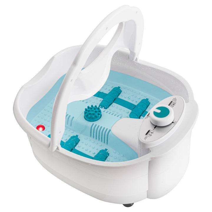 Adler fotmassager, bubbel-, vibrations- och värmemassage, infraröd, 4 rullar + 3 munstycken, AD 2167 White