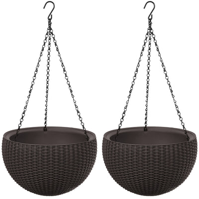 Hängande blomkruka Keter Sphere Planter, brun, 2 st