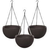 Hängande blomkruka Keter Sphere Planter, brun, 3 st