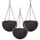 Hängande blomkruka Keter Sphere Planter, brun, 3 st