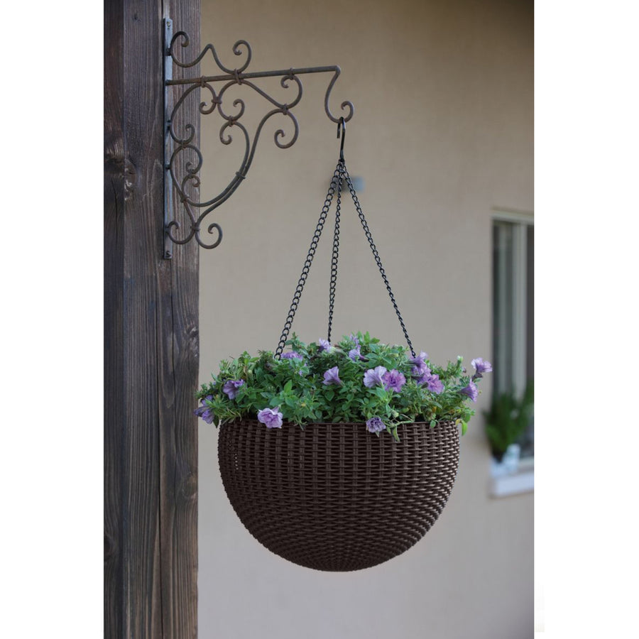 Hängande blomkruka Keter Sphere Planter, brun, 4 st