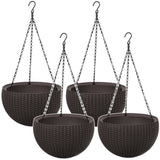 Hängande blomkruka Keter Sphere Planter, brun, 4 st