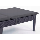 Kudde till Jaipur-solstol, mörkgrå, tyg S-500, storlek 190x60 cm, två fästsystem, vattentät, kan tvättas i sin helhet, S-49