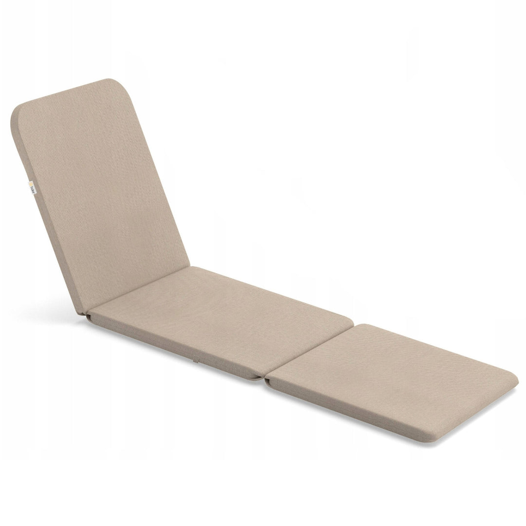 Jaipur-solstolsdyna, beige, tyg S-550 melange, storlek 190x60 cm, två fästsystem, vattentät, kan tvättas i sin helhet, melange S-21