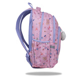 Hello Kitty Coolpack skolryggsäck, storlek Primo Pro (16"), formad rygg och vadderade axelremmar, 2 huvudfack och ett fack för bärbar dator, förstärkt botten, F162025