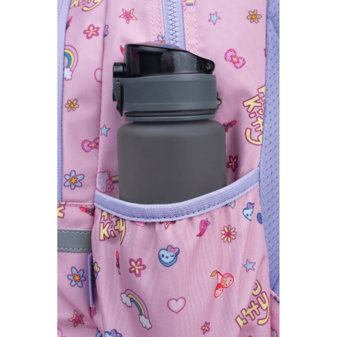 Hello Kitty Coolpack skolryggsäck, storlek Primo Pro (16"), formad rygg och vadderade axelremmar, 2 huvudfack och ett fack för bärbar dator, förstärkt botten, F162025