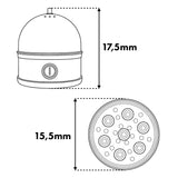 GreenBlue äggkokare i rostfritt stål, effekt 200 W, för upp till 7 ägg, måttskål, 220–240 V~, 50/60 Hz, GB357