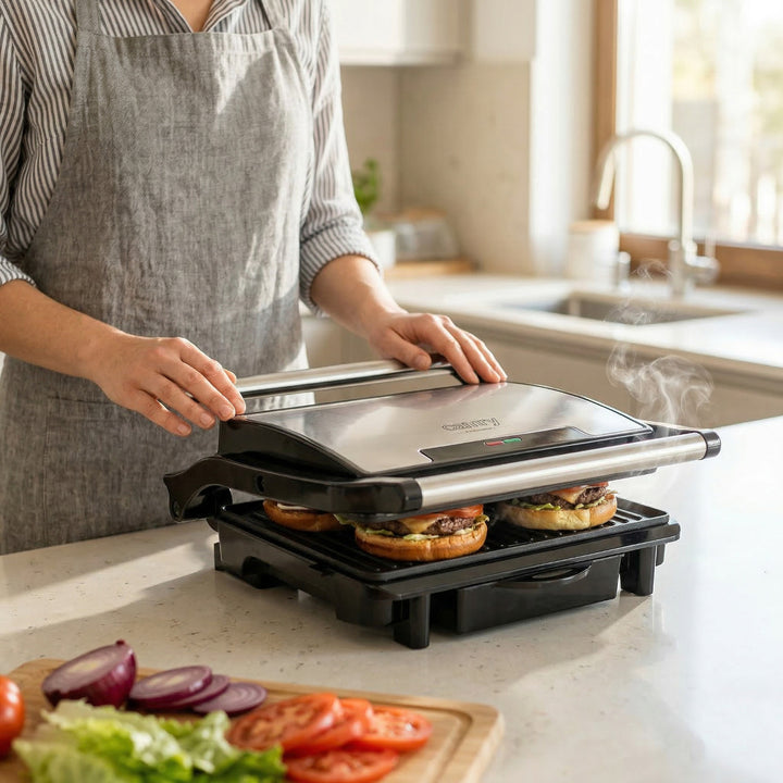 Camry elektrisk grill, non-stick-plattor, maxeffekt 2100 W, CR 3044