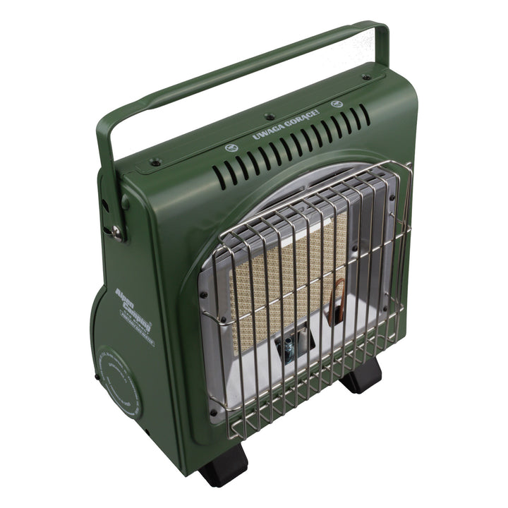 Alpen Camping bärbar gaskamin, 2-i-1, gasförbrukning 124 g/h, piezoelektrisk tändning, ICELAND IK-1000 PRO+ 4 st gaspatroner à 227 g GreenBlue. Certifikat: Pi 0875, uppfyller standarden EN417
