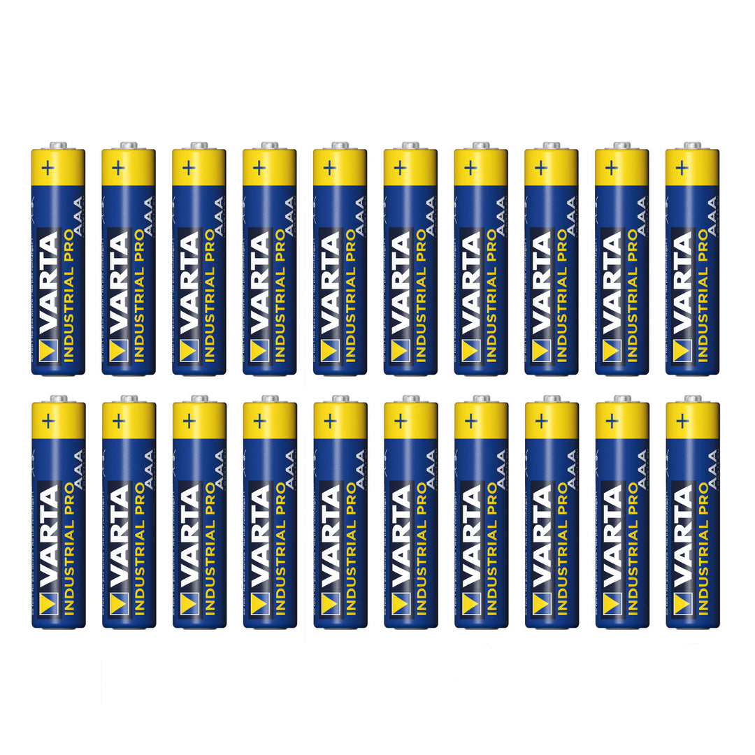 20 st R-03 LR03 AAA-alkaliska batterier från Varta Industrial 4003