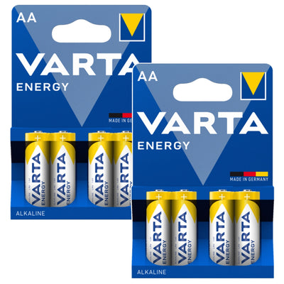 8 st R-06 LR06 AA 1,5 V Varta Energy alkaliska batterier