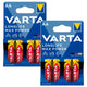 8 st R-06-batterier (AA), 1,5 V, alkaliska, R-06 Longlife Max Power från Varta