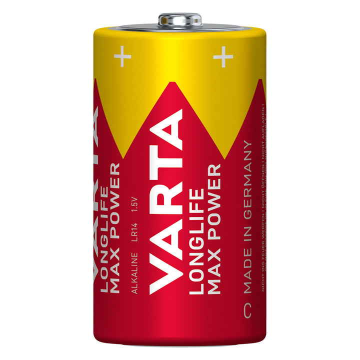 4 st R-14 R14 C 1,5 V alkaliska batterier Varta Longlife Max Power
