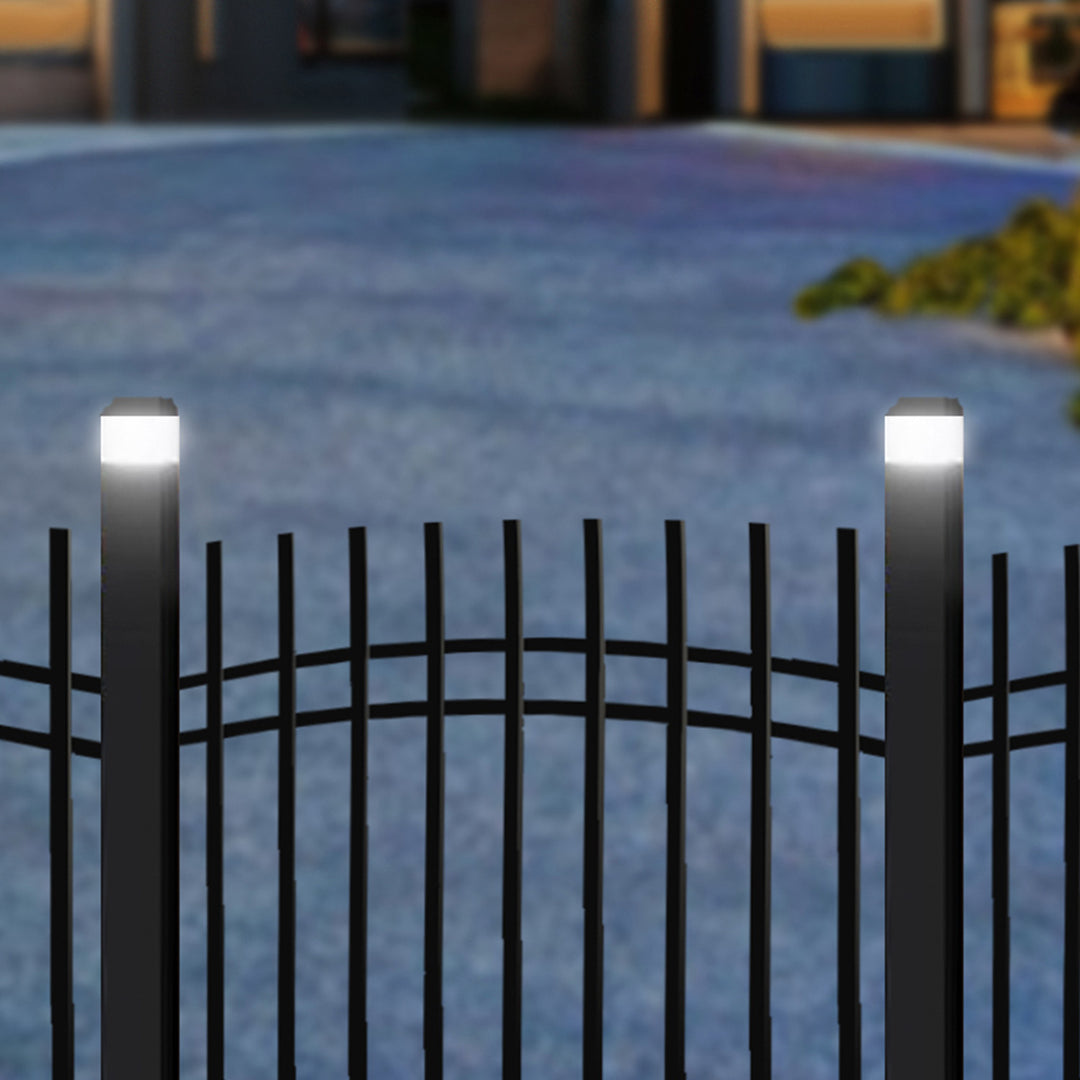 GreenBlue solcellsdriven LED-stolplampa, 60x40 mm, kuplock, 3200 K, GB125 WW, 2 st