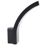 Maclean LED-fasadlampa, 800 lm, IP54, 10 W, naturvit ljusfärg (4000 K), svart, MCE343 B, 2 st