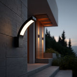 Maclean LED-fasadlampa, 800 lm, IP54, 10 W, naturvit ljusfärg (4000 K), svart, MCE343 B, 2 st