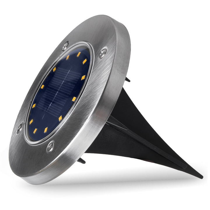 Maclean IP44 solcellsdriven LED-trädgårdslampa, 12 SMD-lysdioder, 4000 K, Ni-MH 600 mAh, 0,7 W, MCE318, 4 st