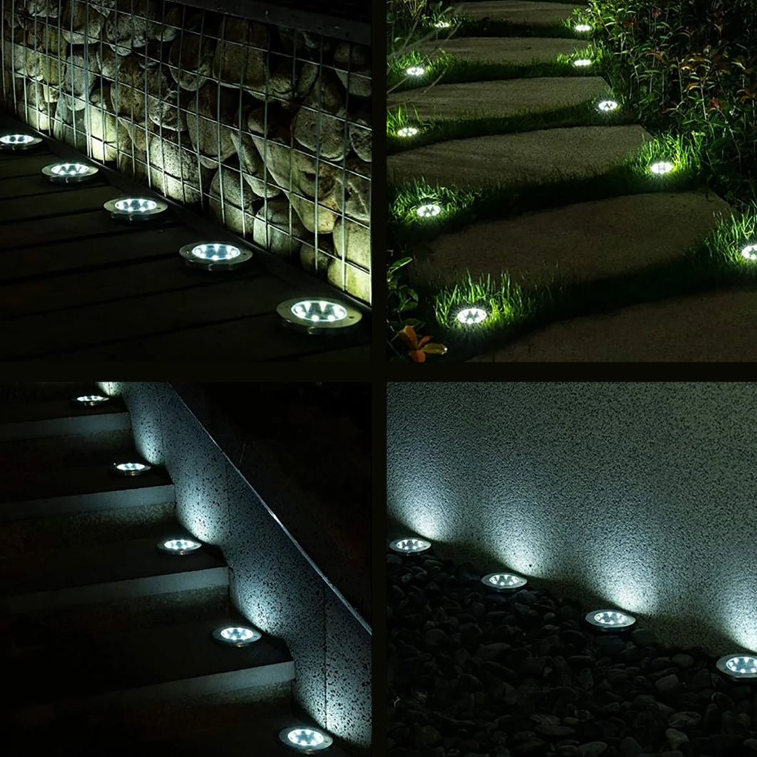 Maclean IP44 solcellsdriven LED-trädgårdslampa, 12 SMD-lysdioder, 4000 K, Ni-MH 600 mAh, 0,7 W, MCE318, 4 st